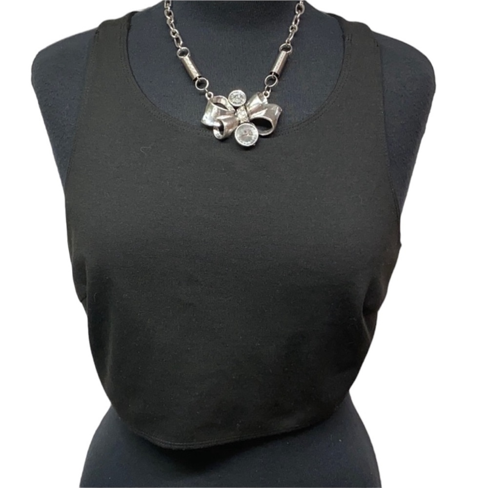 BCBG Crop Blouse Black